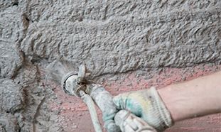 Цементно-песчаная штукатурка